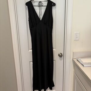 Abercrombie & Fitch Women's NWT Black Sleeveless Dress Large Petite Made To Fit